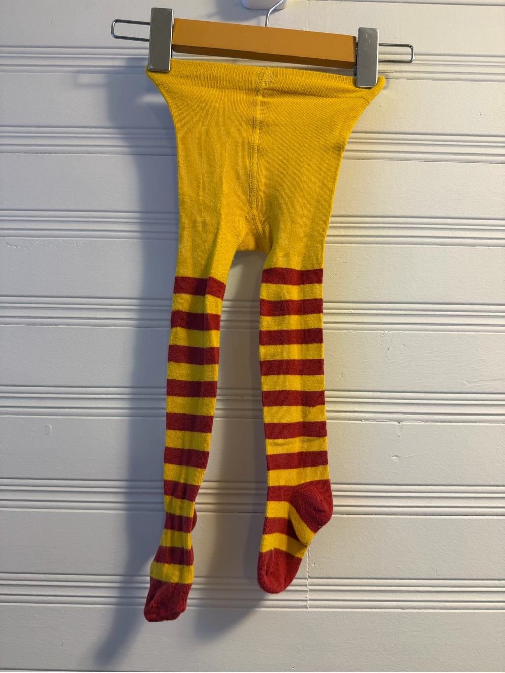 Harry Potter Gryffindor Striped Tights Kids 12-18 Months Yellow Red Wizard